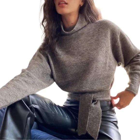 Aritzia Sweaters - Aritzia Wilfred Lorin Alpaca Wool Blend Mock Neck Sweater S
